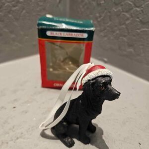 Black Labrador Kurt Adler Christmas Ornament with Box